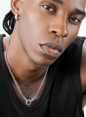 GRGR925纯银做旧龙骨链项链