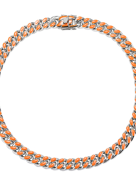 GRGR钛钢彩色古巴链嘻哈街头