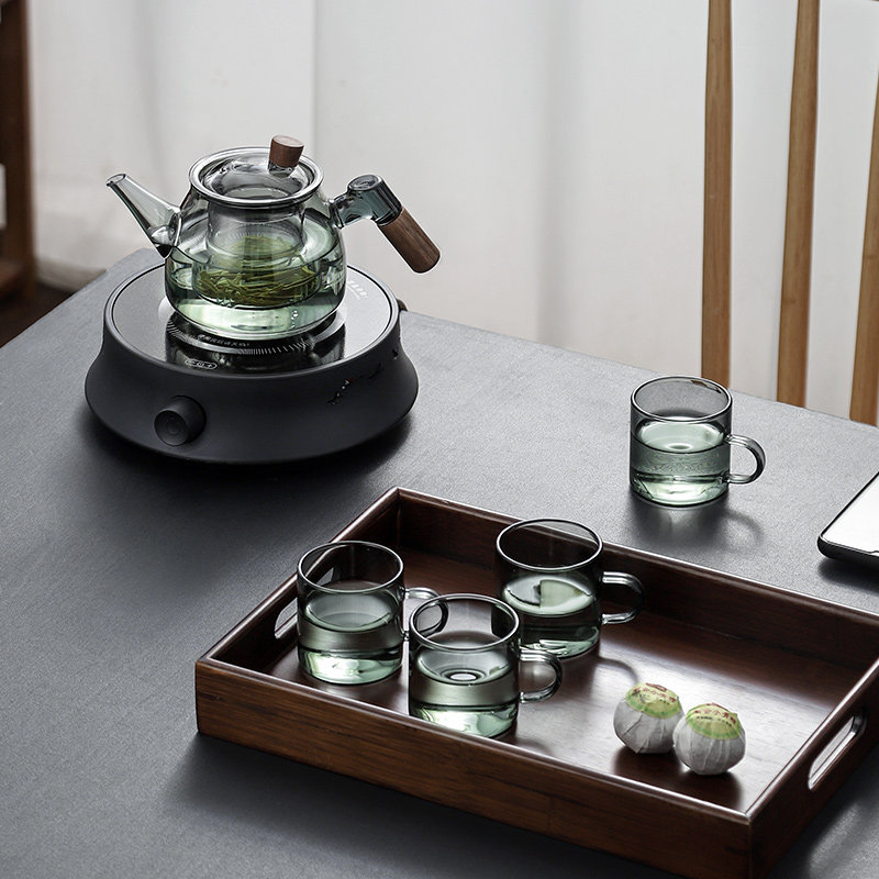 日式玻璃泡茶壶家用煮一人用单壶 光一家居茶壶