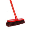 Round head toilet brush toilet cleaning wooden long handle