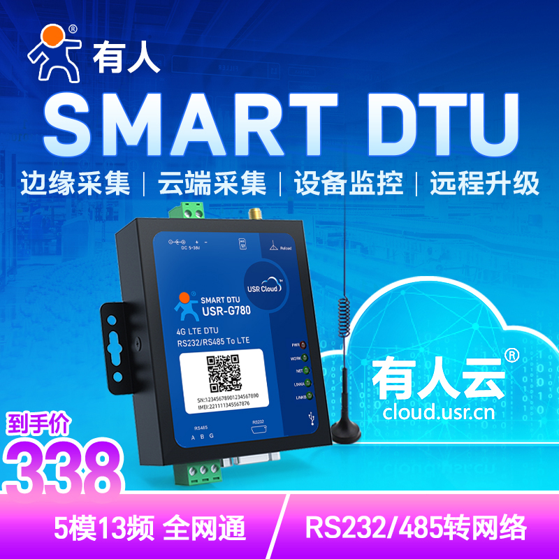 有人4gdt u模块透明传输485/232工业级通信无线数传USR-G780 V2 - 图1