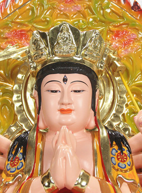 中式风厘米七俱胝佛母准提菩萨