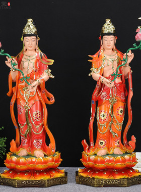 中式风敦煌彩寺庙菩萨手工佛像