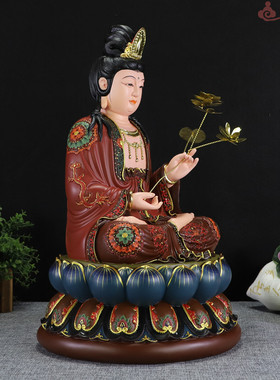 中式大势至菩萨桌面摆件佛像