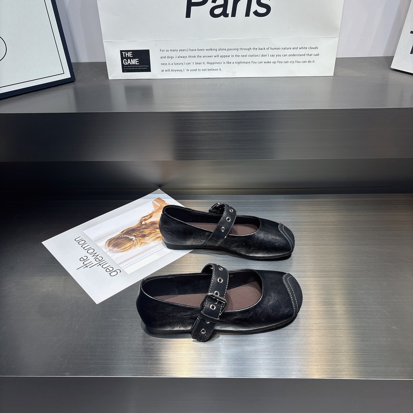 英伦风皮带扣复古浅口芭蕾鞋女2026新款时尚百搭圆头软底豆豆鞋女,淘宝优惠券,粉丝福利购,淘宝优惠卷