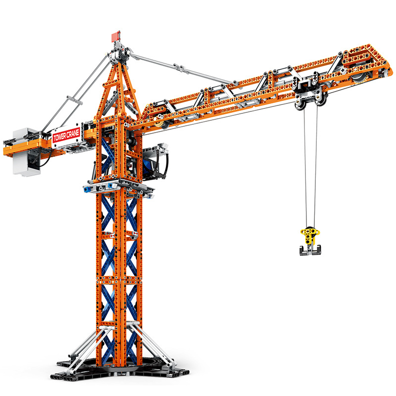 聚航Reobrix22013机械动力塔吊工程遥控积木模型拼装儿童益智玩具 - 图3