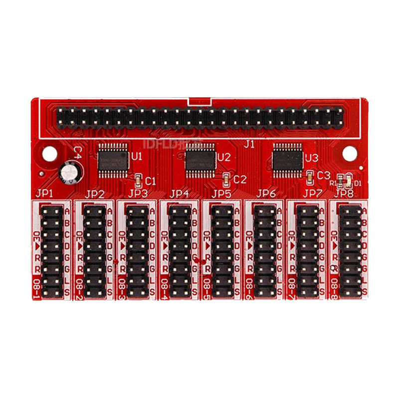 广告屏电子屏led显示屏控制卡HUB08-256 HUB12-256 HUB75E转接板 - 图3