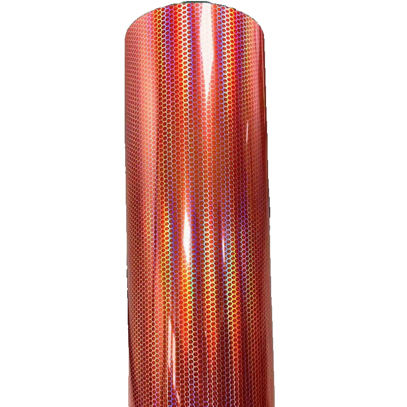 6D棱镜蜂窝菱形灯膜汽车碳纤维亮光贴纸膜镭射变色膜大灯尾灯灯膜 - 图3