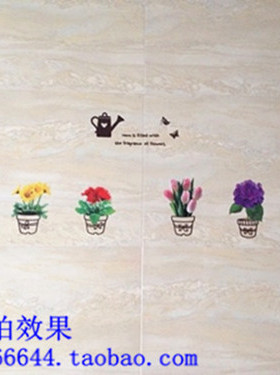 防水厨房玻璃贴纸装饰小布纹质感