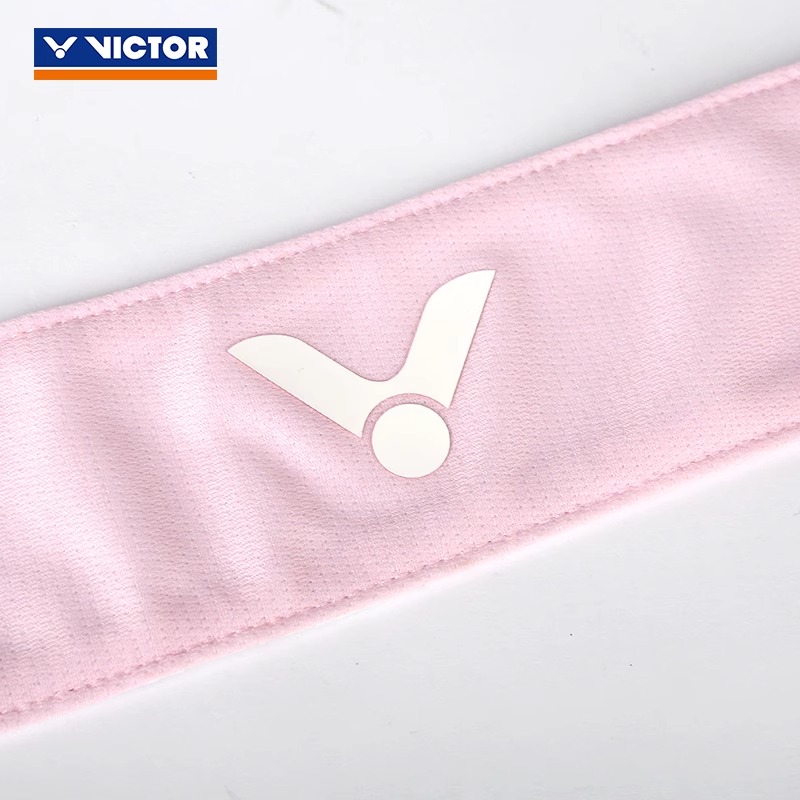 新款victor胜利羽毛球瑜伽运动发带吸汗女头巾跑步止汗速干束发带 - 图1