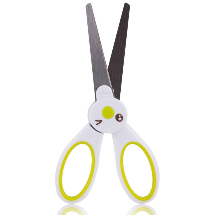 得力6065剪刀魔法小兔子安全护套剪刀 时尚可爱儿童造型文具剪子