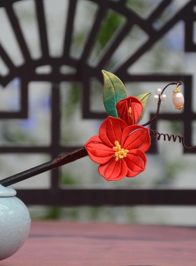 发簪蚕丝古典梅花包邮