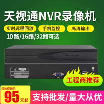 Skyview hard disc video recorder high-definition 10-way 16 16 way 32-way NVR Digital home network monitoring device host