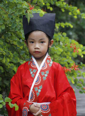 墨绯汉服现货包邮儿童童装汉服帽子儒巾书生帽汉服搭配男女通用