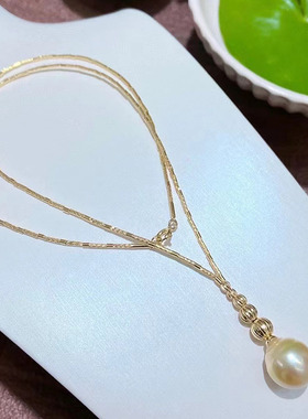 车花毛衣链套链一体链s925纯银