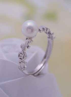 s925纯银简约小巧马年马款戒指托