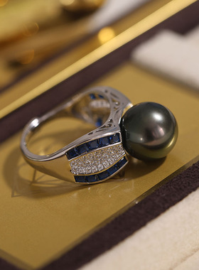 复古豪华气质戒指托s925纯银法式