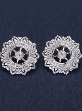 复古奢华二件套装吊坠耳钉配件