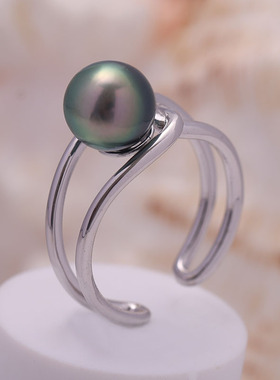 精致时尚戒指托s925纯银简约