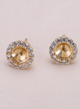 微镶精工韩版时尚风珍珠diy配件