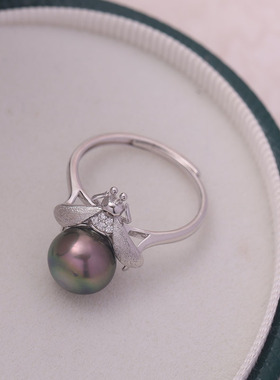 蜜蜂项链坠s925纯银麻纱工艺简约