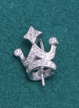 s925纯银经典时尚欧美皇冠吊坠