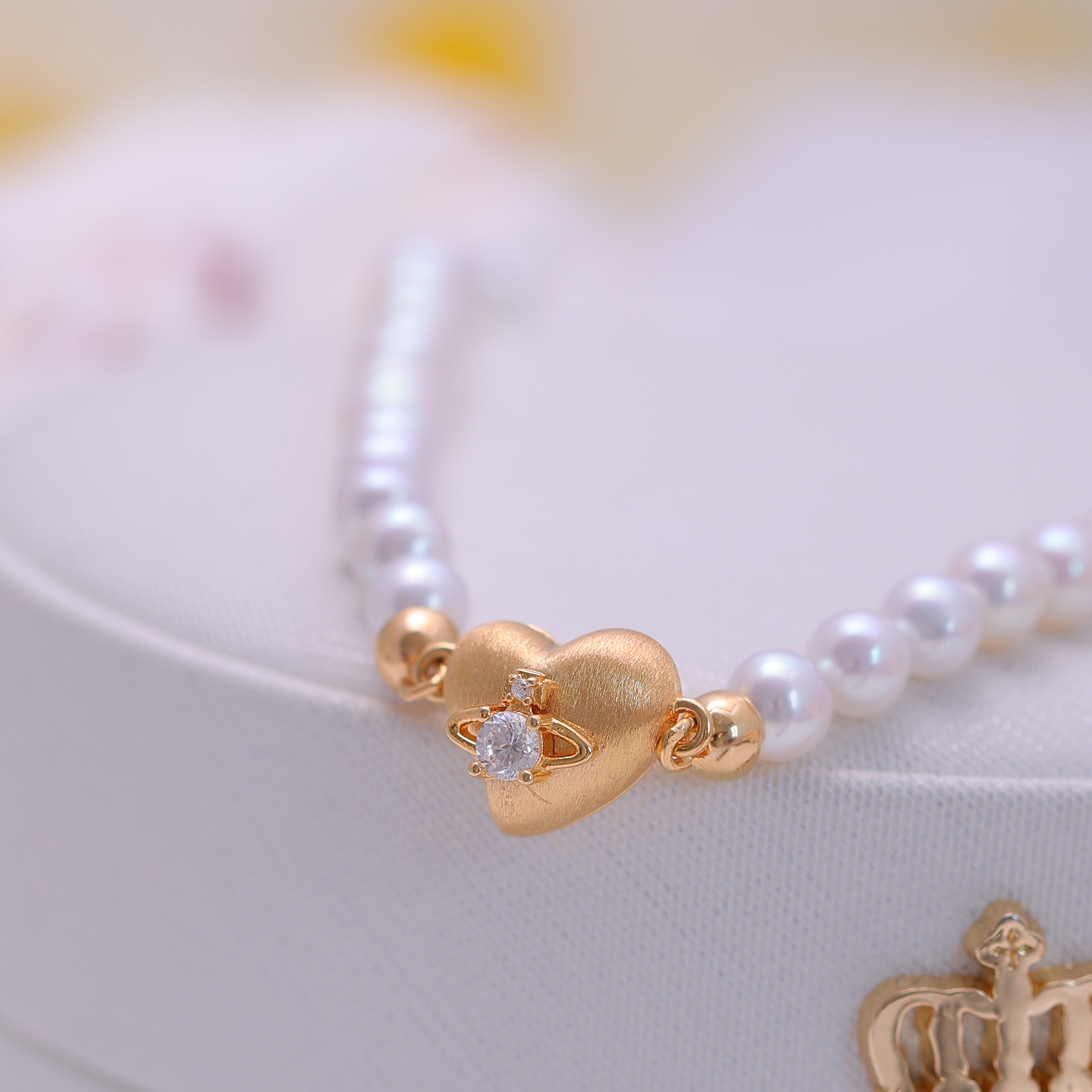 DIY配件S925银麻纱经典心形磁铁珍珠项链扣毛衣链锁扣手链通用扣 - 图1