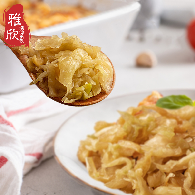 潮汕特产地都精选冬菜海鲜砂锅粥配菜调料大白菜冬菜桶装餐饮用 - 图0