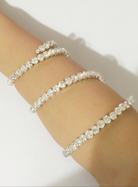 开口水钻肚皮舞百搭手链