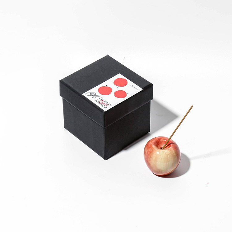 wuusee 苹果香插礼盒手工陶瓷线香插ins风高颜值摆件礼物,淘宝优惠券,粉丝福利购,淘宝优惠卷