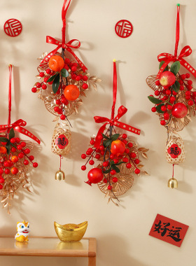 2026马年新年红果串挂件过年春节