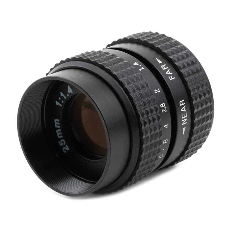 百摄宝25mm F1.4C口电影镜头CCTV定焦适用富士X索尼M4/3微单相机-图1