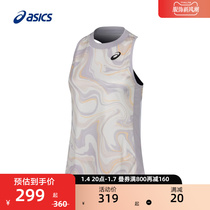 ASICS Arthurs new womens T-shirt sleeve head round collar comfortable splicing female-style light weight tennis printed vest