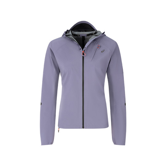 ASICS亚瑟士女子舒适跑步夹克外套女式透气连帽反光运动夹克