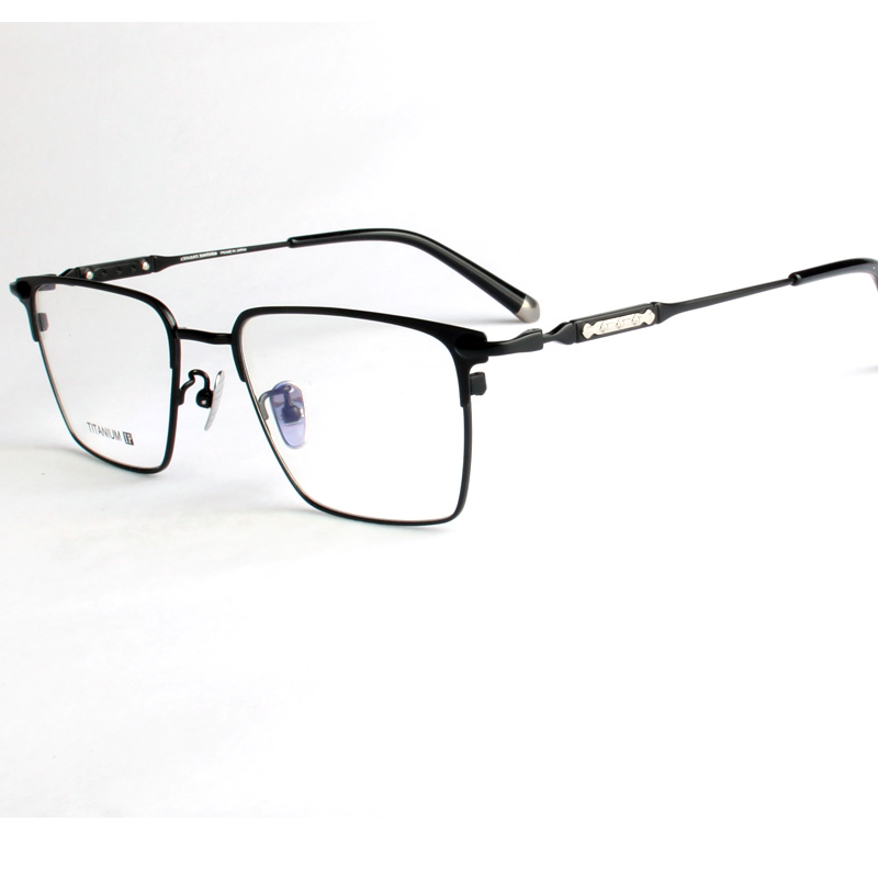 雅克罗芯眼镜架男全框复古时尚纯钛眼镜框女可配近视眼镜5155款