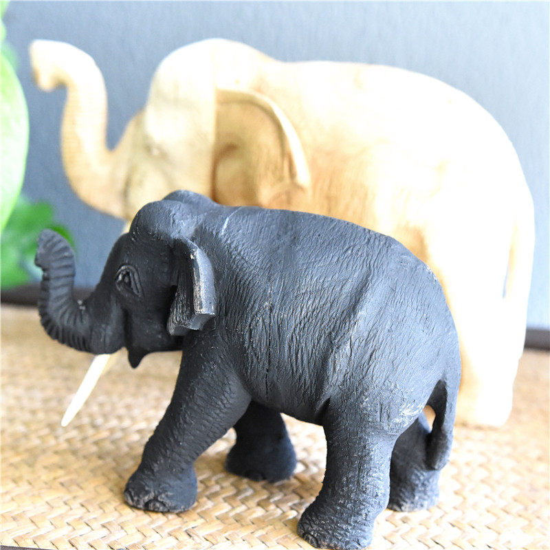 泰国柚木雕刻大象摆件桌面东南风家里客厅餐厅装饰品工艺品实木制,淘宝优惠券,粉丝福利购,淘宝优惠卷