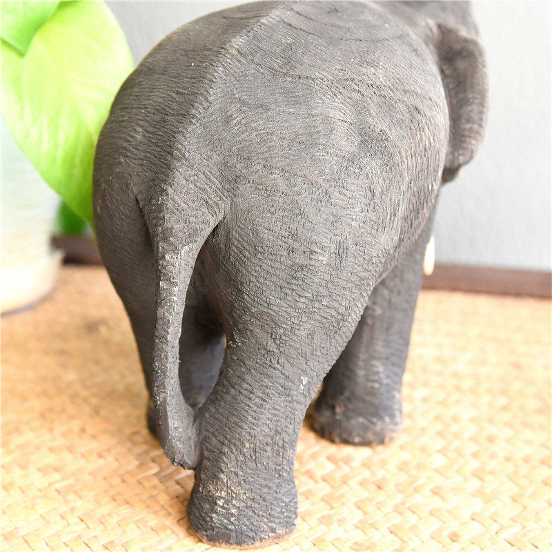 泰国柚木雕刻大象摆件桌面东南风家里客厅餐厅装饰品工艺品实木制,淘宝优惠券,粉丝福利购,淘宝优惠卷