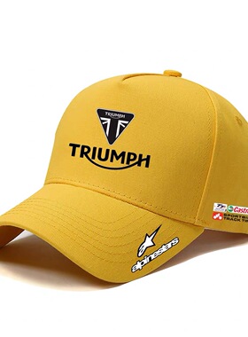 定制英国凯旋摩托车Triumph重机车户外骑行运动遮阳帽休闲鸭舌帽