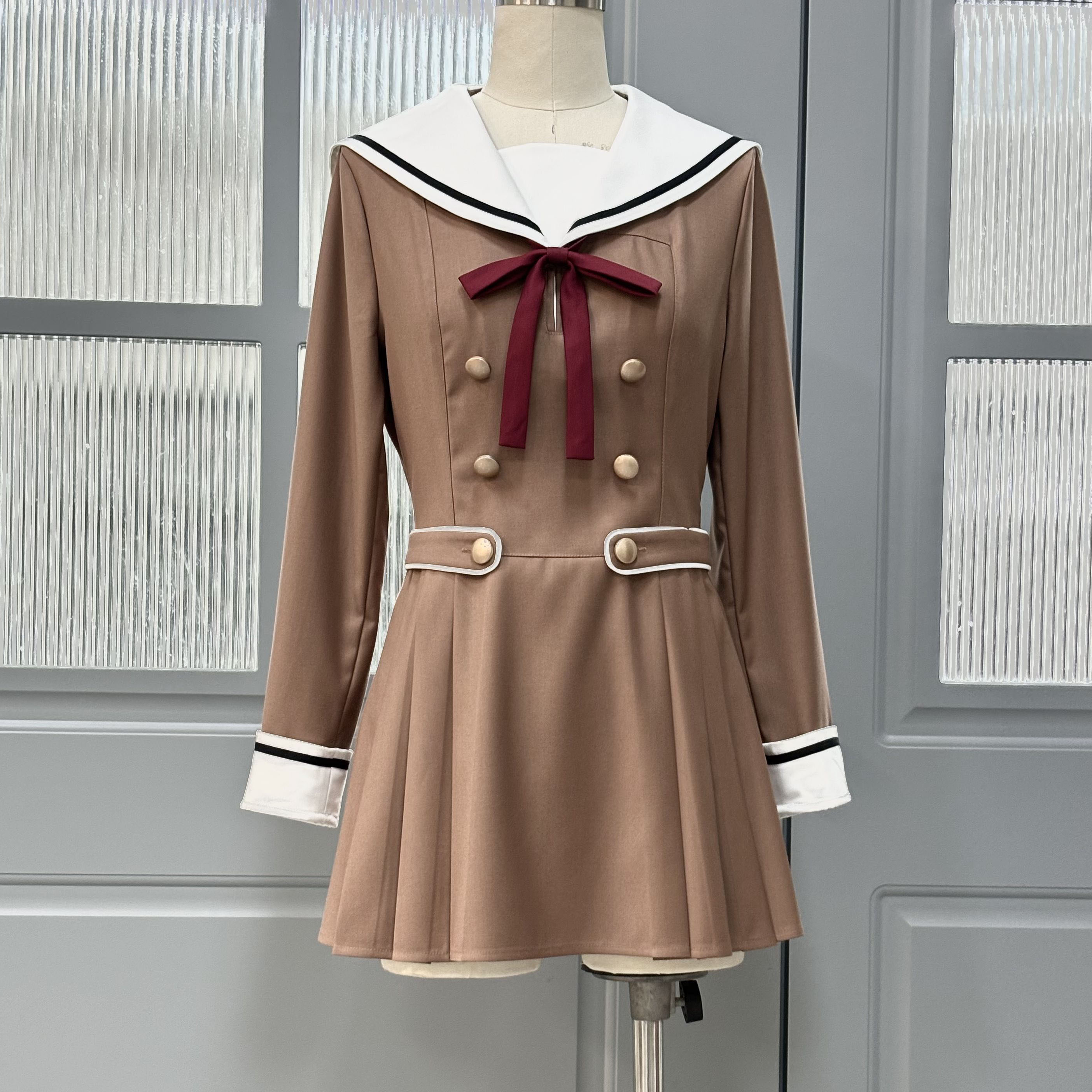 量身定制花咲川女子学园制服COS服椎名立希同款动漫连衣裙 - 图0