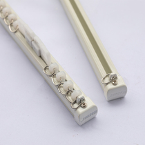 Curtain Rail Suction Iron Stone Electrophoresis High End Heavy Straight Rail Bend Rail Single Double Dow Aluminum Alloy (not involved in full reduction)