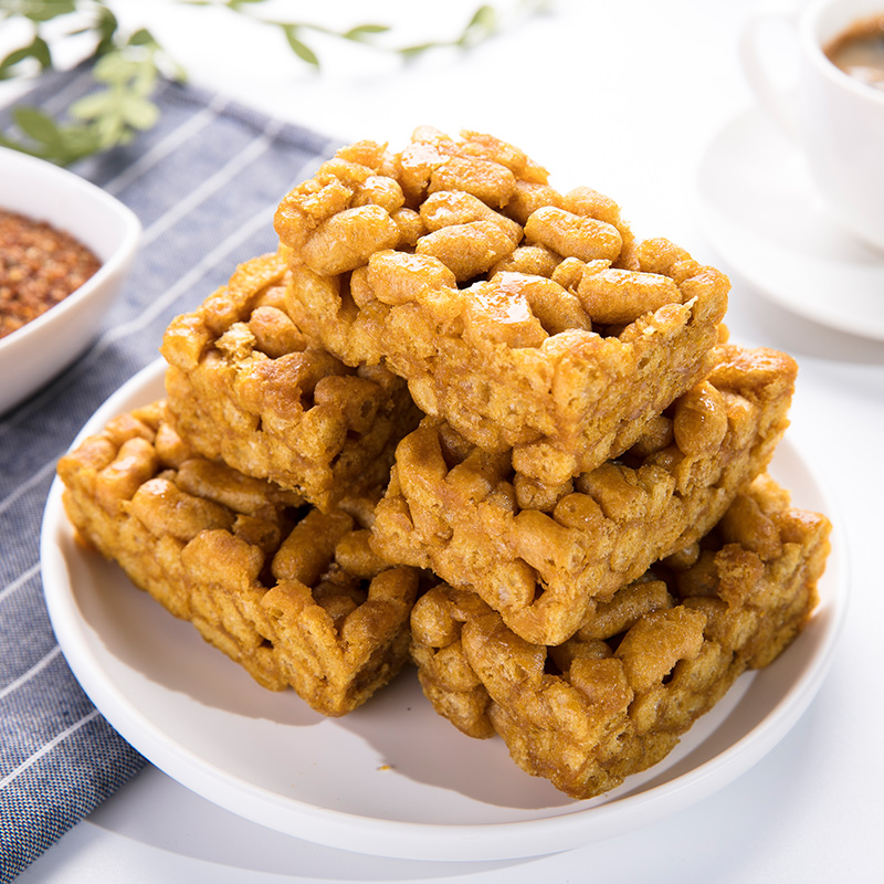 正中麦芽糖醇原味苦荞沙琪玛大凉山荞麦糕点休闲零食办公室早餐点 - 图1