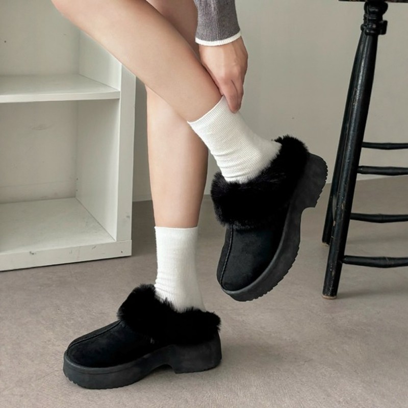 可爱毛毛拖！复古豹纹加绒保暖厚底增高日系棉鞋毛毛鞋雪地靴,淘宝优惠券,粉丝福利购,淘宝优惠卷