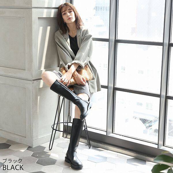 清仓58！日系复古帅气优雅显瘦美腿女靴拉链套筒长靴骑士靴长筒靴,淘宝优惠券,粉丝福利购,淘宝优惠卷