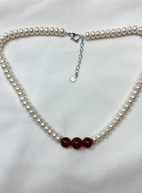 正品天然淡水珍珠项链奢华妈妈链