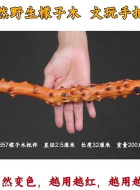 贵州野生檬子木文玩手把件孤品