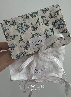 TWOR原创设计首饰收纳袋纯棉