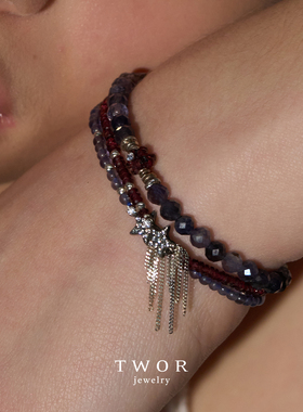 TWOR缇坞石榴石流星手链