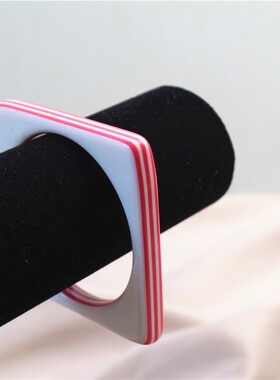 糖果色条纹几何体海滩度假风手环