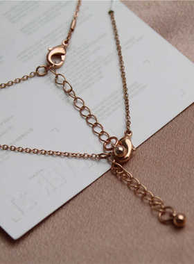 新款简约树叶玫瑰金色手饰时尚女