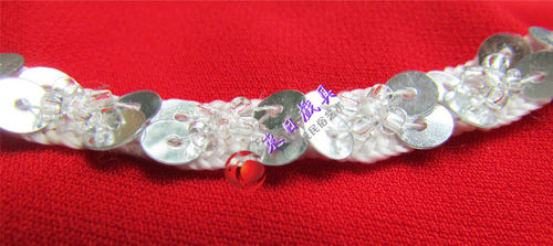 一对专业考级加厚麻纱秧歌舞蹈手绢花成人手巾花二人转手帕八角巾 - 图0